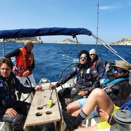 Atelier voile et merritoire - Projet Pavillon JO 2024 - ENSA Marseille mai 2022